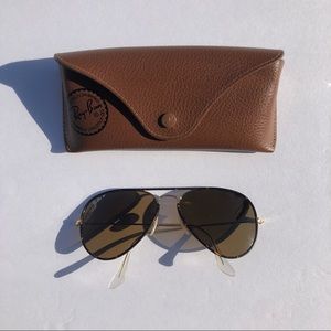 Ray-Ban Polarized Aviator Tortoise Shell